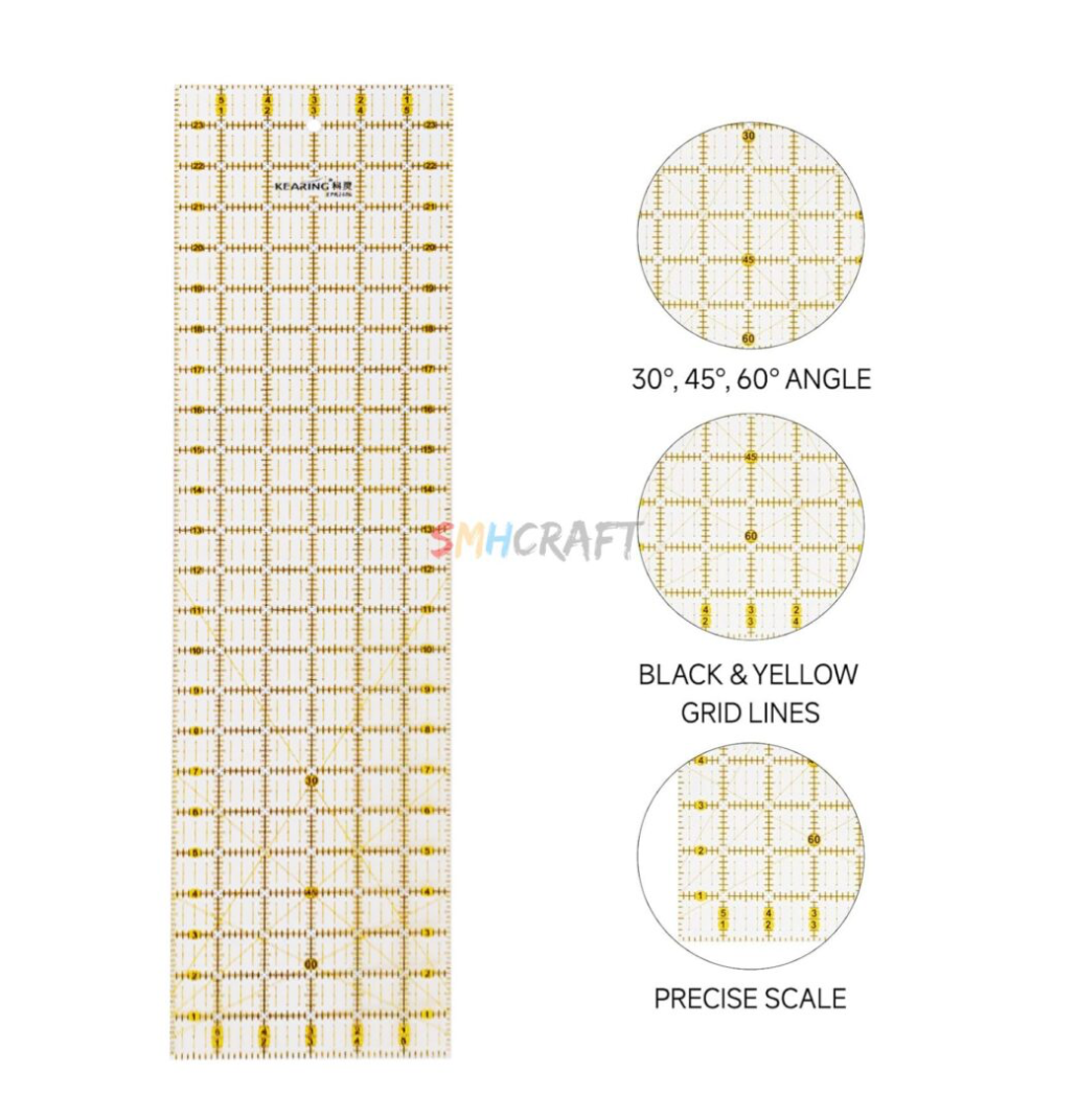 Kearing Patchwork Quilting Ruler 24x6