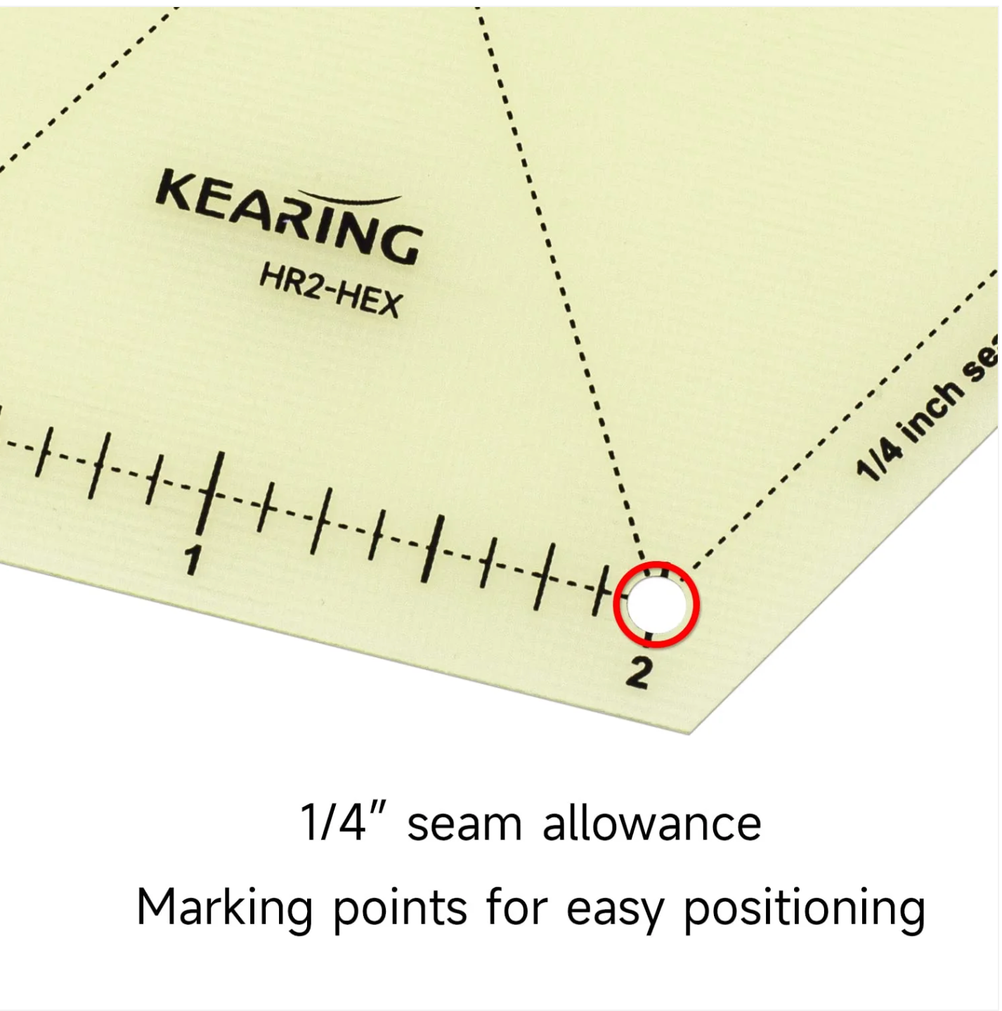 KEARING Hot Hem Ruler Template Set 5 Piece, Patented Heat Resistant Non-Slip