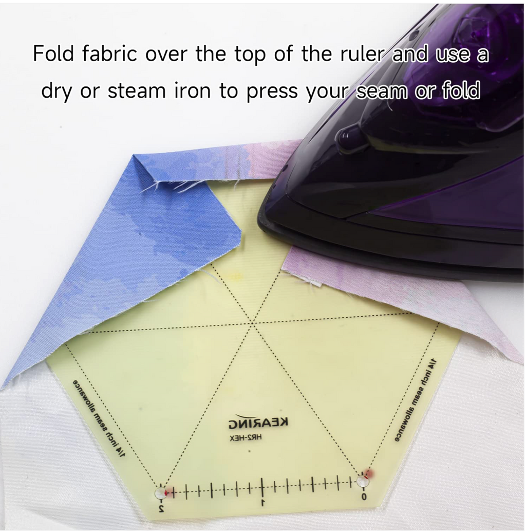 KEARING Hot Hem Ruler Template Set 5 Piece, Patented Heat Resistant Non-Slip