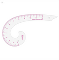 KEARING Comma Shaped French Curve Ruler for Pattern Making, Sewing, Quilting, Clear 12"