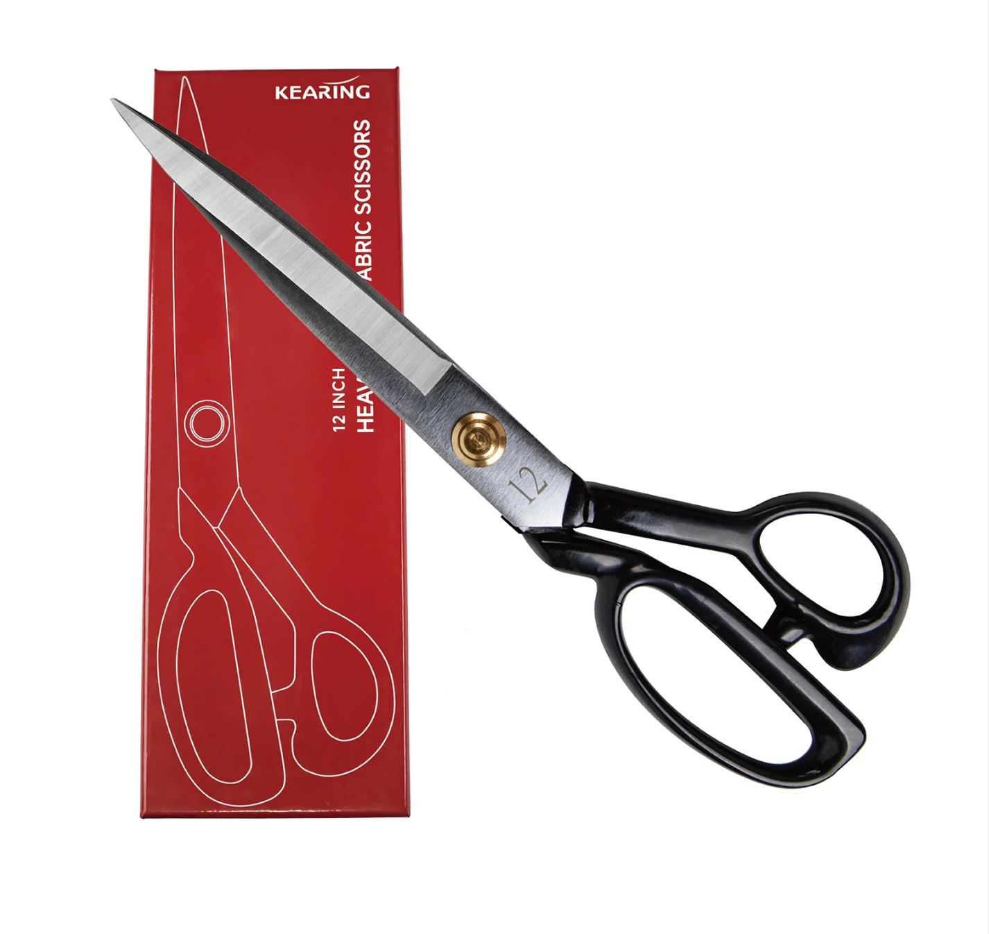 KEARING 12” Heavy Duty Fabric Scissors, Professional Tailor Shears