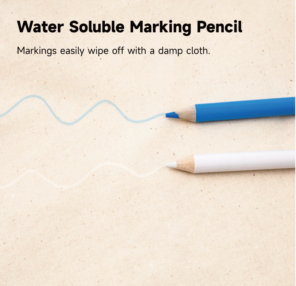 KEARING Water Soluble Fabric Marking Pencils for Sewing, Quilting & Crafts