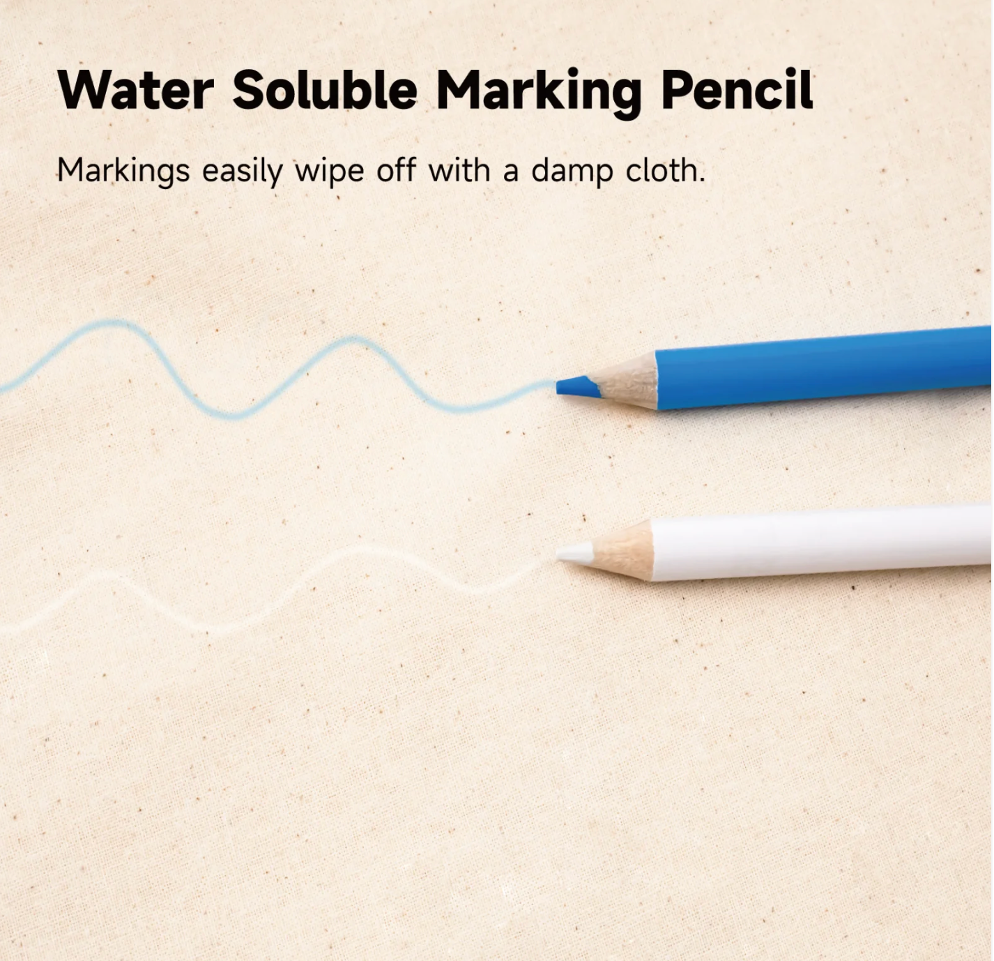 KEARING Water Soluble Fabric Marking Pencils for Sewing, Quilting & Crafts